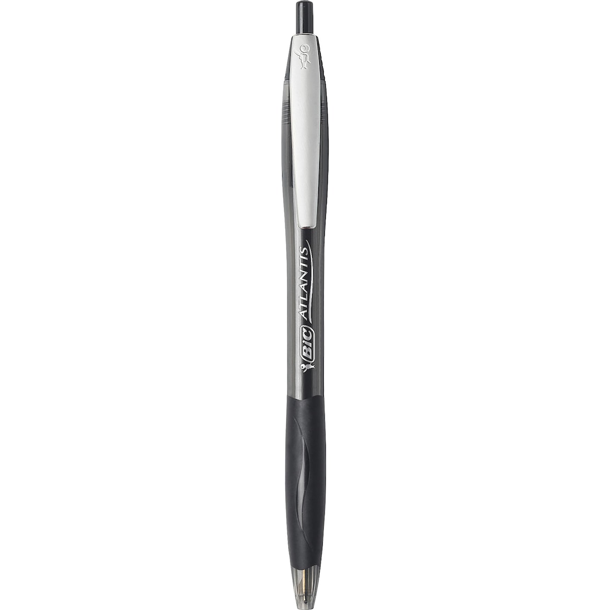 Bic Atlantis Retractable Ballpoint Pens Black 4 Pack