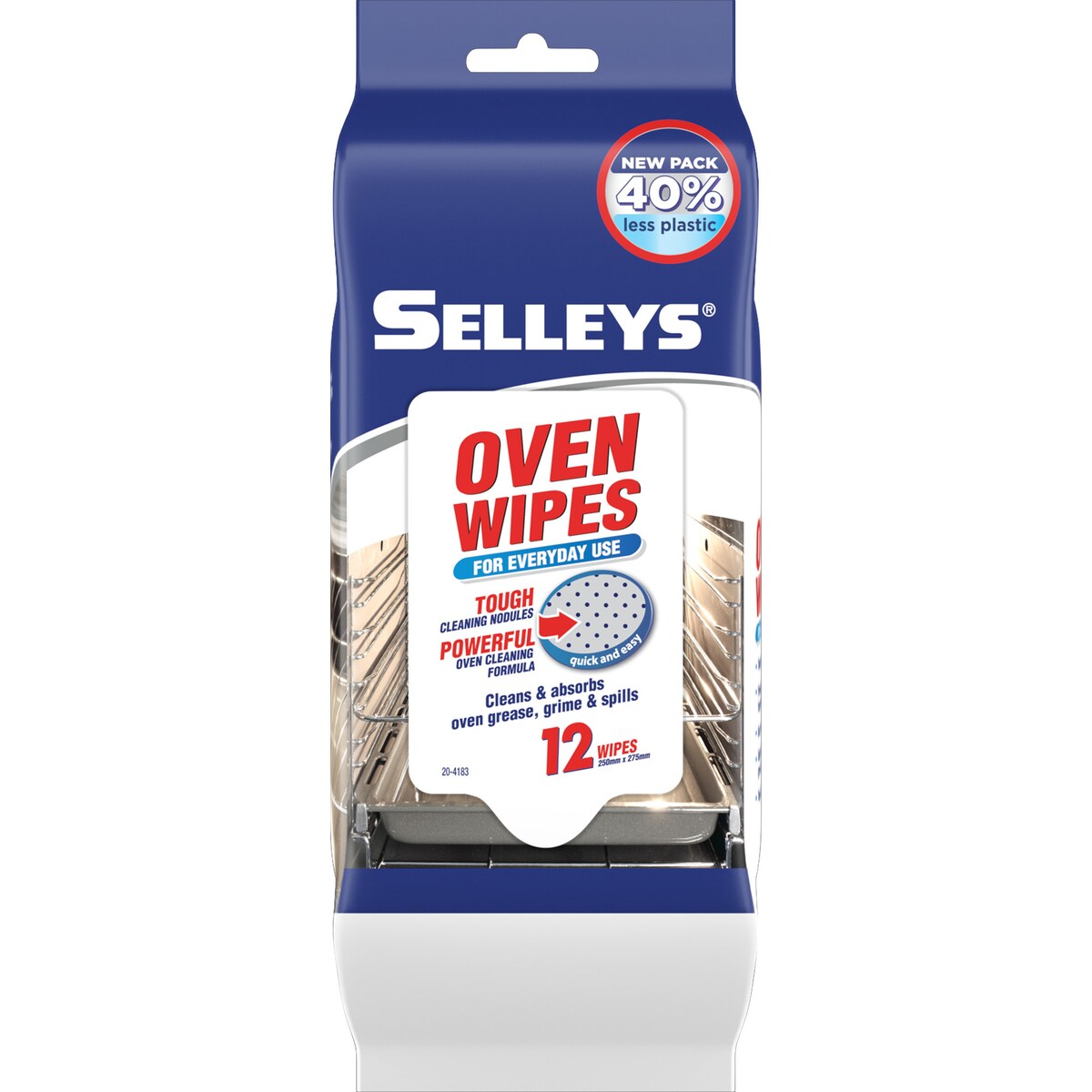 Selley's Oven Cleaner Wipes 12 Pack