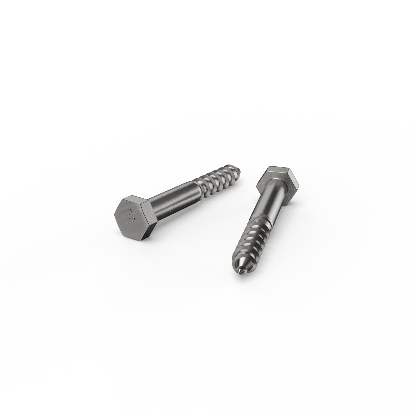 Zenith Hex Head Coach Screws - M10 x 75mm - Stainless Steel 304 - 12 Pack