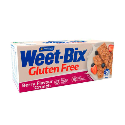 Sanitarium Weet-bix Breakfast Cereal Gluten Free Berry Crunch 400g - 400g