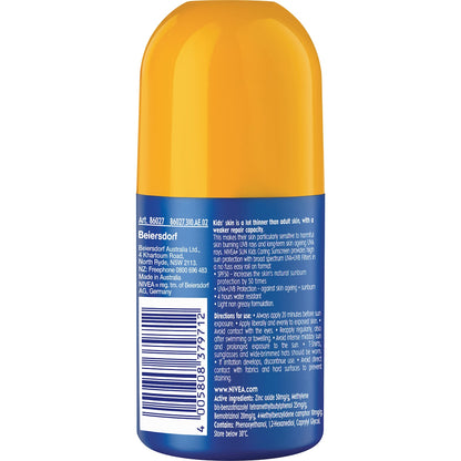 Nivea Spf 50 Sun Kids Protect & Play Roll On Sunscreen 65ml