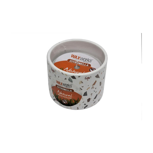 Waxworks Citronella Ceramic Terrazzo Candle - 1 each