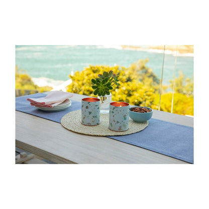 Waxworks Citronella Rose Gold Tin Terrazo Candle - 1 each