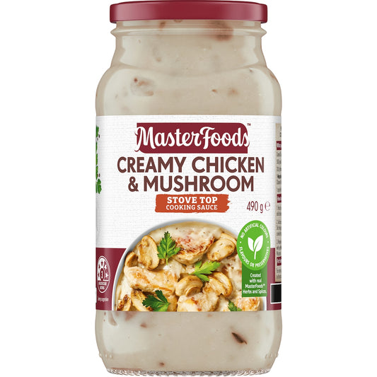 Masterfoods Creamy Chicken & Mushroom Cooking Sauce 490g