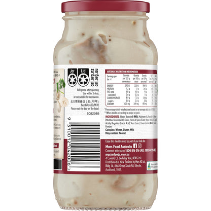 Masterfoods Creamy Chicken & Mushroom Cooking Sauce 490g