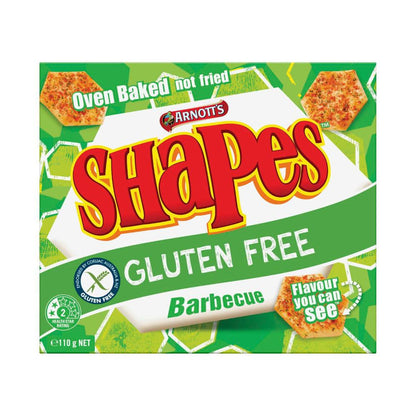 Arnott's Gluten Free Shapes BBQ Crackers - 110g
