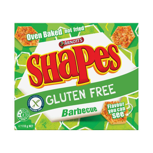 Arnott's Gluten Free Shapes BBQ Crackers - 110g