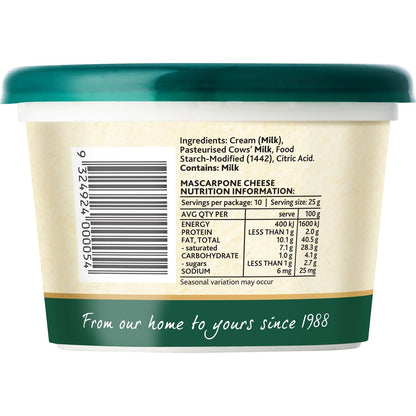La Casa Del Formaggio Mascarpone 250g