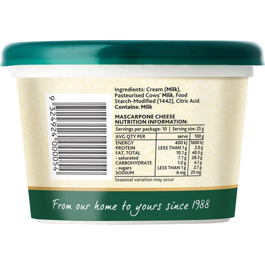 La Casa Del Formaggio Mascarpone 250g