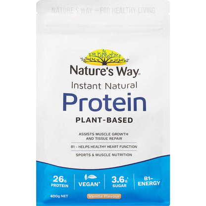 Natures Way Instant Natural Protein Vanilla Flavour 400g