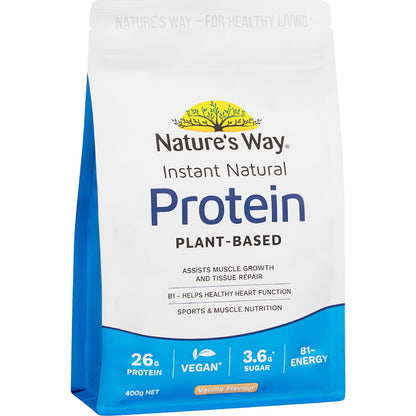 Natures Way Instant Natural Protein Vanilla Flavour 400g