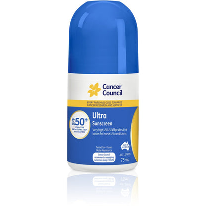 Cancer Council Spf 50+ Sunscreen Ultra 75ml
