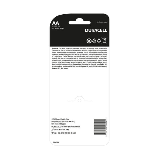 Duracell Everyday Alkaline AA Alkaline Batteries - 18 Pack