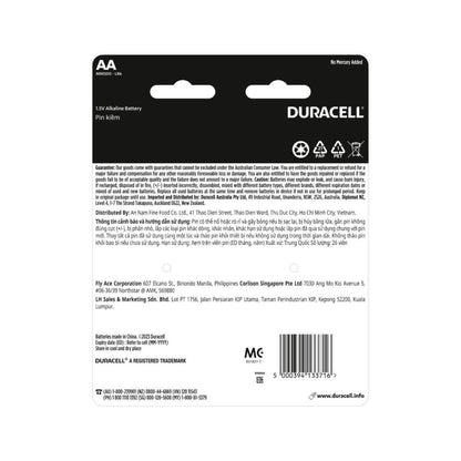 Duracell Coppertop AA Alkaline Batteries - 26 Pack