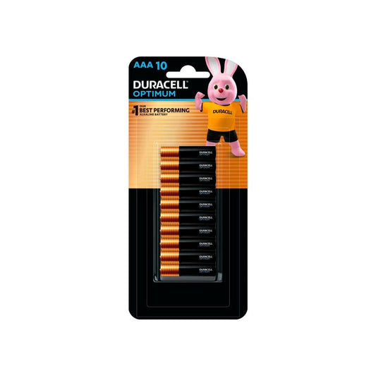 Duracell Optimum AAA Alkaline Batteries - 10 Pack