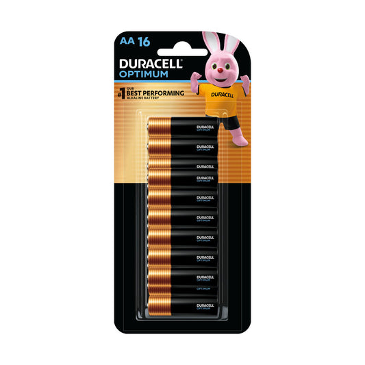 Duracell Optimum AA Alkaline Batteries - 16 Pack
