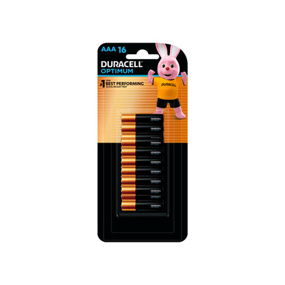 Duracell Optimum AAA Alkaline Batteries - 16 Pack