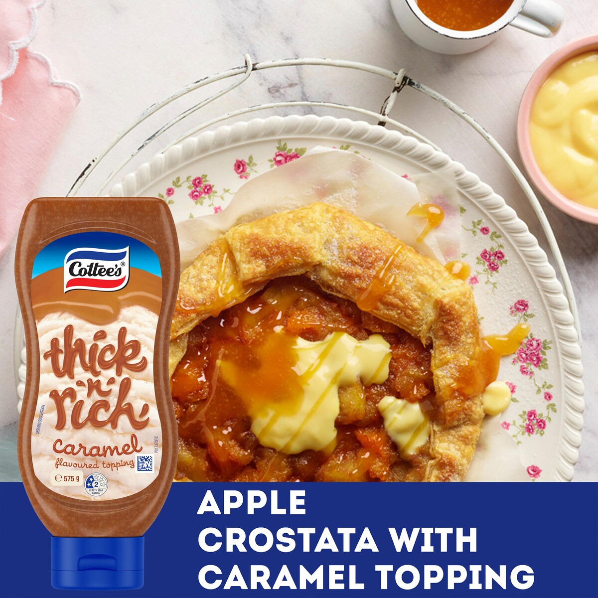 Cottees Thick n Rich Caramel Sauce Ice Cream Topping 575g