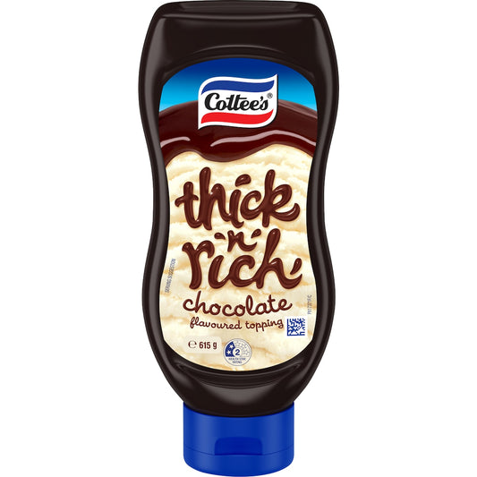 Cottees Thick n Rich Chocolate Sauce Ice Cream Topping 615g