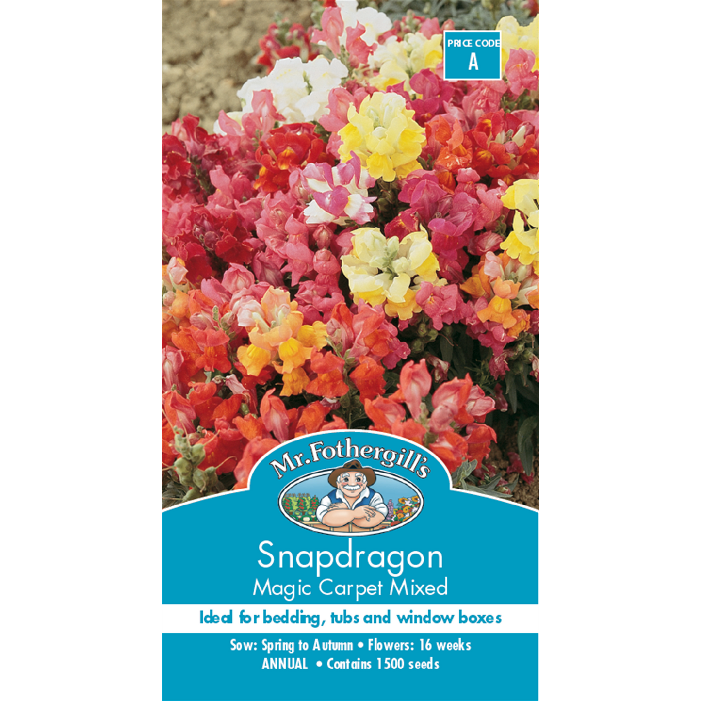 Mr Fothergill Snapdragon Magic Carpet Flower Seeds