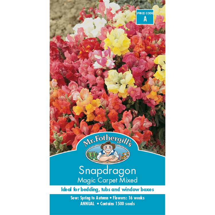 Mr Fothergill Snapdragon Magic Carpet Flower Seeds