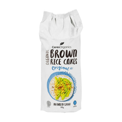 Ceres Organic Brown Rice Cakes Original - 110g