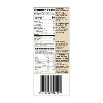 Rutherford & Meyer Gourmet Cheese Wafers Natural - 60g