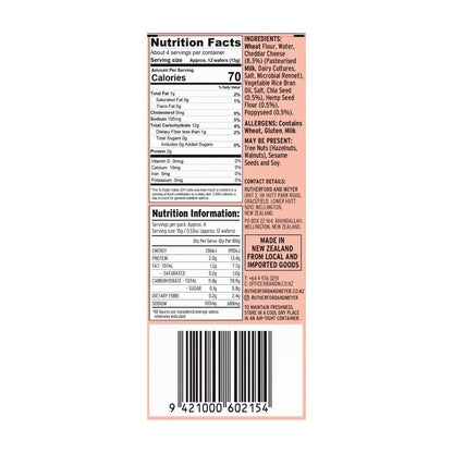 Rutherford & Meyer Gourmet Cheese Wafers Three Seed - 60g