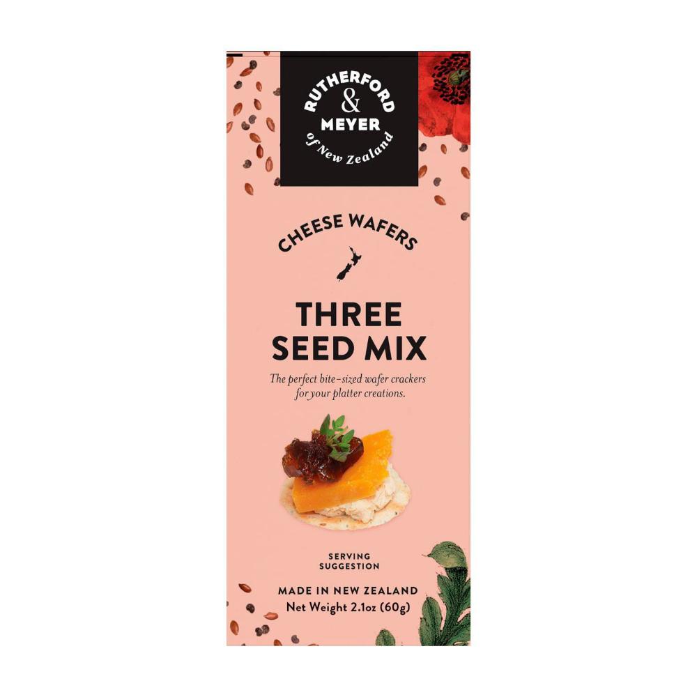 Rutherford & Meyer Gourmet Cheese Wafers Three Seed - 60g