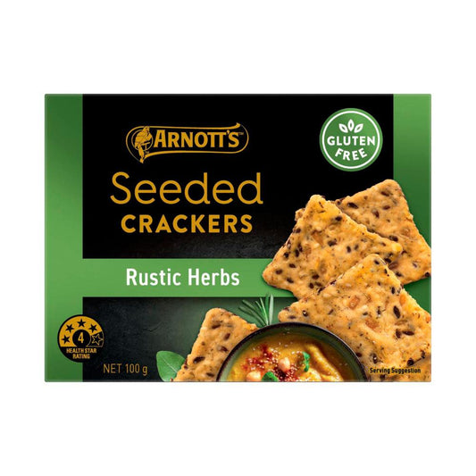 Arnott's Gold Label Seeded Crackers Herb - 100g