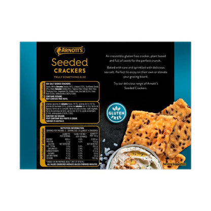 Arnott's Gold Label Seeded Crackers Sea Salt - 100g