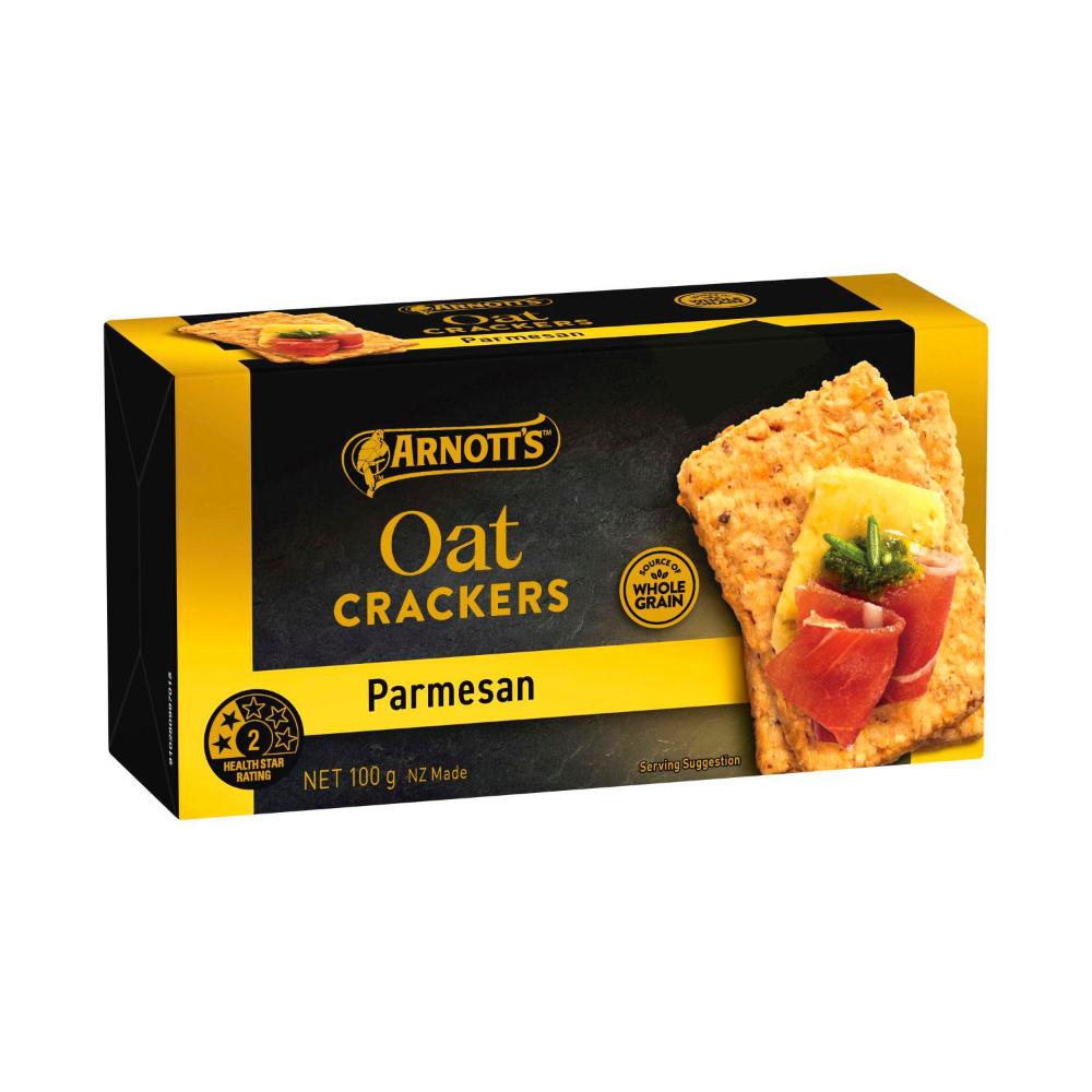 Arnott's Gold Label Oat Crackers Parmesan - 100g