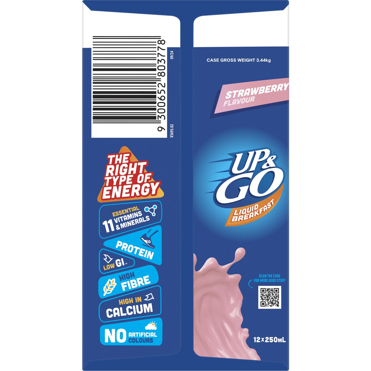 Sanitarium Up&Go Liquid Breakfast Strawberry 12 Pack