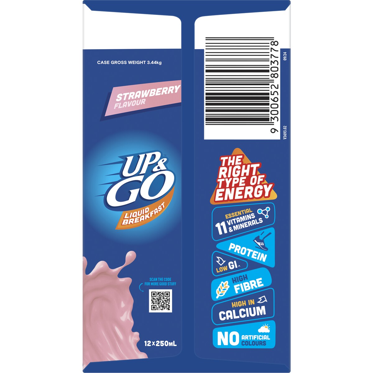 Sanitarium Up&Go Liquid Breakfast Strawberry 12 Pack