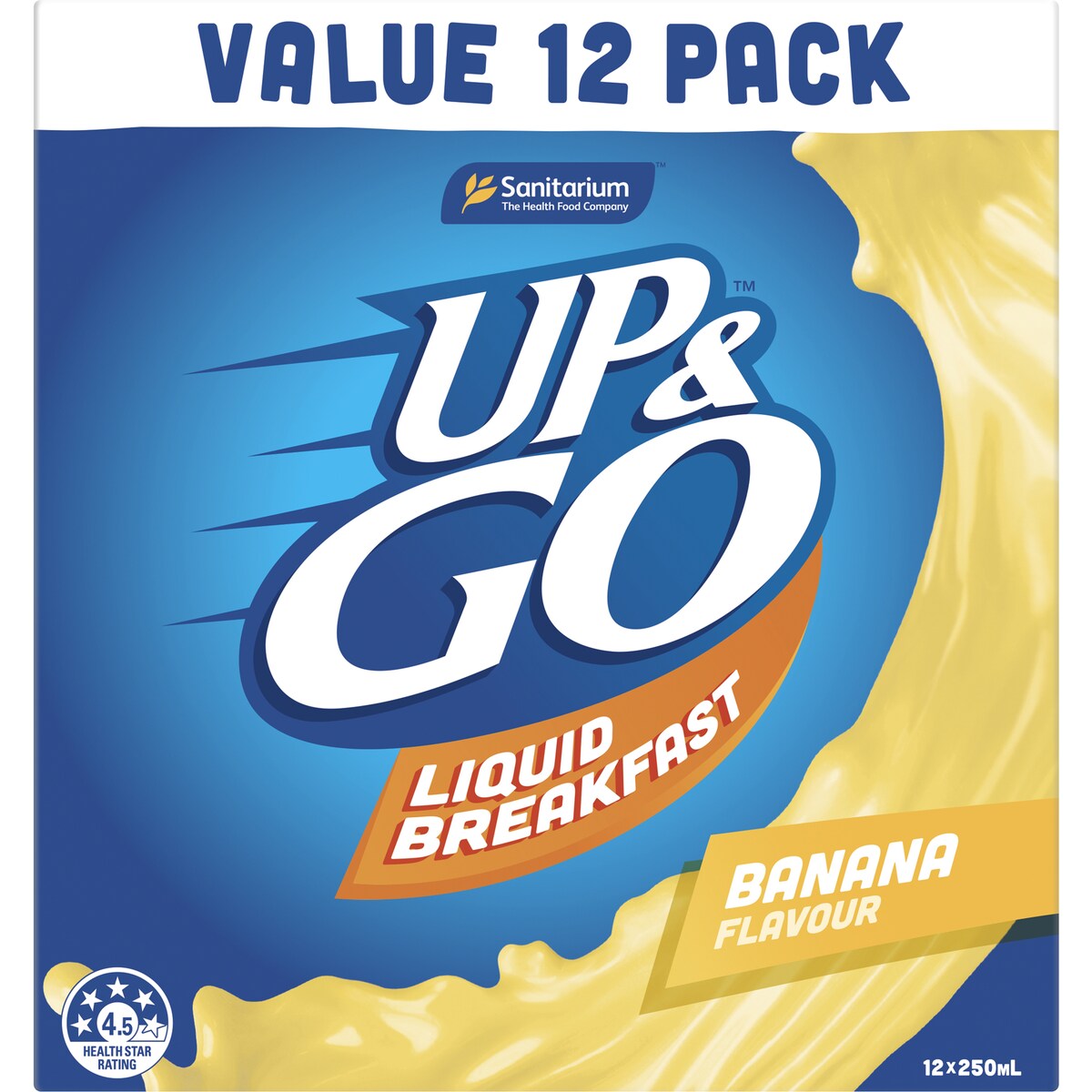 Sanitarium Up&Go Liquid Breakfast Banana 12 Pack