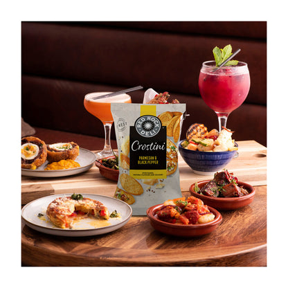 Red Rock Deli Crostini Crackers Parmersan & Black Pepper - 115g