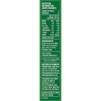 John West Anchovies 45g