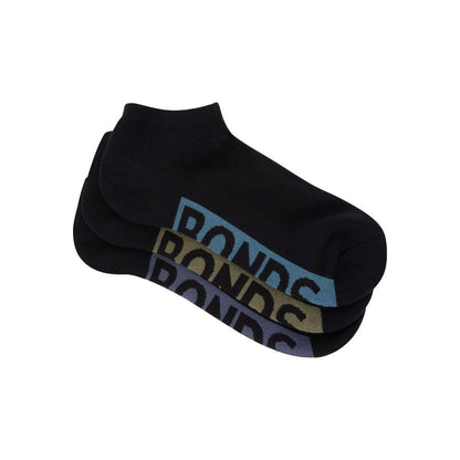 Bonds Mens Logo Low Cut 6-10 - 3 Pack