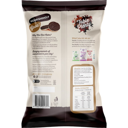Table Of Plenty Mini Rice Cakes Dark Choc Topped Family Pack 200g