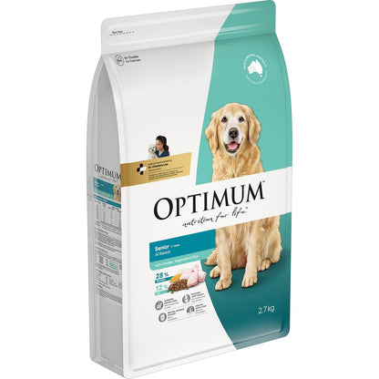 Optimum Senior All Breeds Dry Dog Food Chicken, Vegetables & Rice 2.7kg