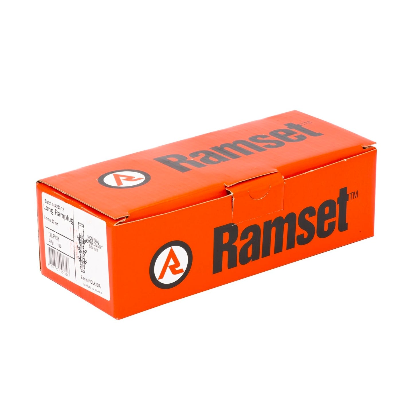 Ramset Ramplug - 8 x 80mm - 100 Pack