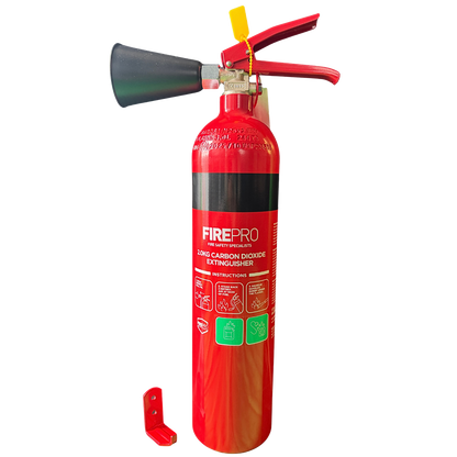 Firepro CO2 Fire Extinguisher - 2kg - 110 x 530mm