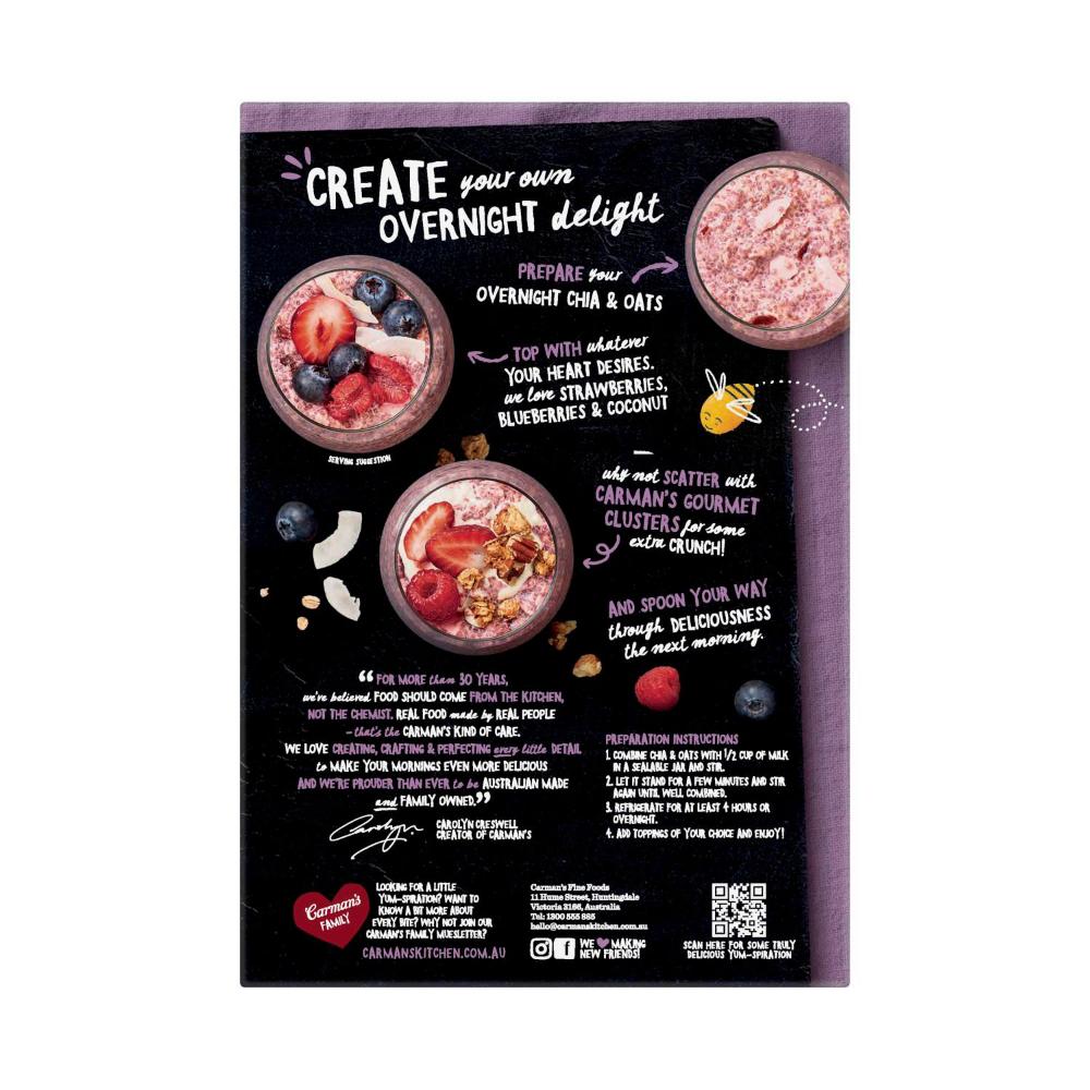 Carman's Chia Bowls Berry & Coconut - 210g