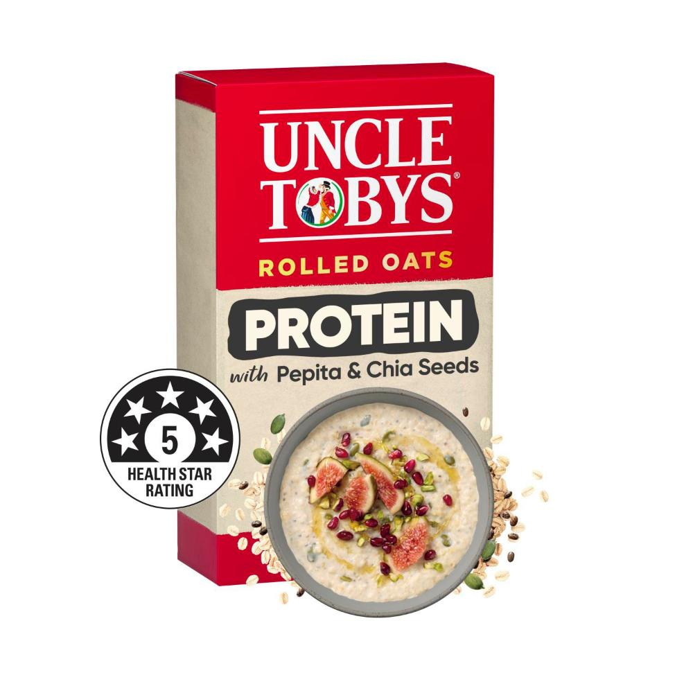 Uncle Tobys Oats Breakfast Cereal Loose Protein - 490g