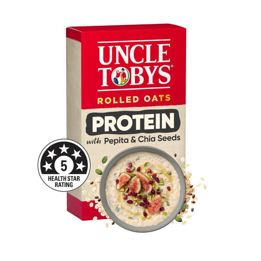 Uncle Tobys Oats Breakfast Cereal Loose Protein - 490g