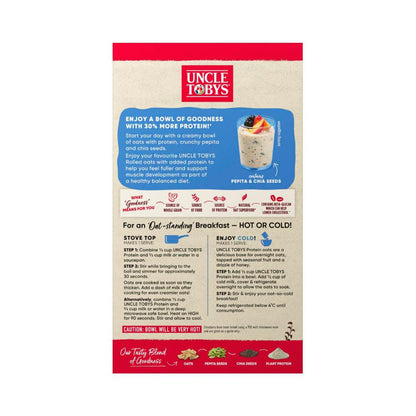 Uncle Tobys Oats Breakfast Cereal Loose Protein - 490g