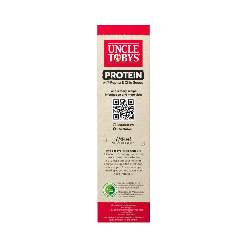 Uncle Tobys Oats Breakfast Cereal Loose Protein - 490g