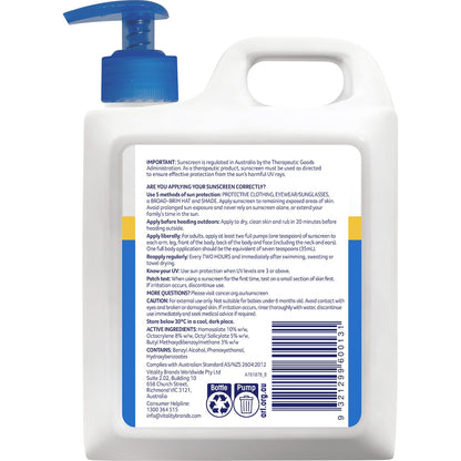 Cancer Council Spf 50+ Ultra Sunscreen Pump 1l