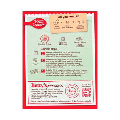 Betty Crocker Sugarfree Chocolate Muffin Mix - 320g