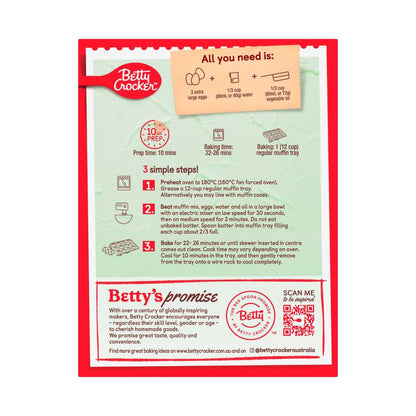 Betty Crocker Sugar Free Vanilla Muffin Mix - 320g
